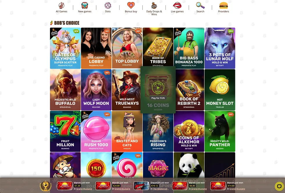 Bob Casino Top Online Games Bob Casino Top Online Games